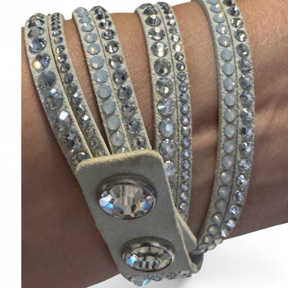 Swarovski Silver Wrap Bracelet - Picture 2 of 5